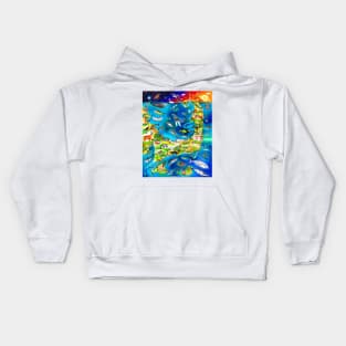 Cape Cod Art Map Kids Hoodie